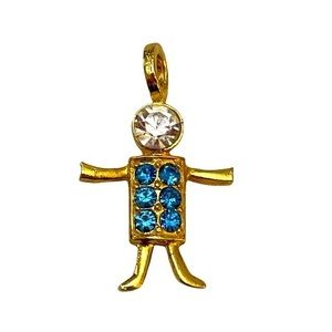 Vintage Charm Blue Stone